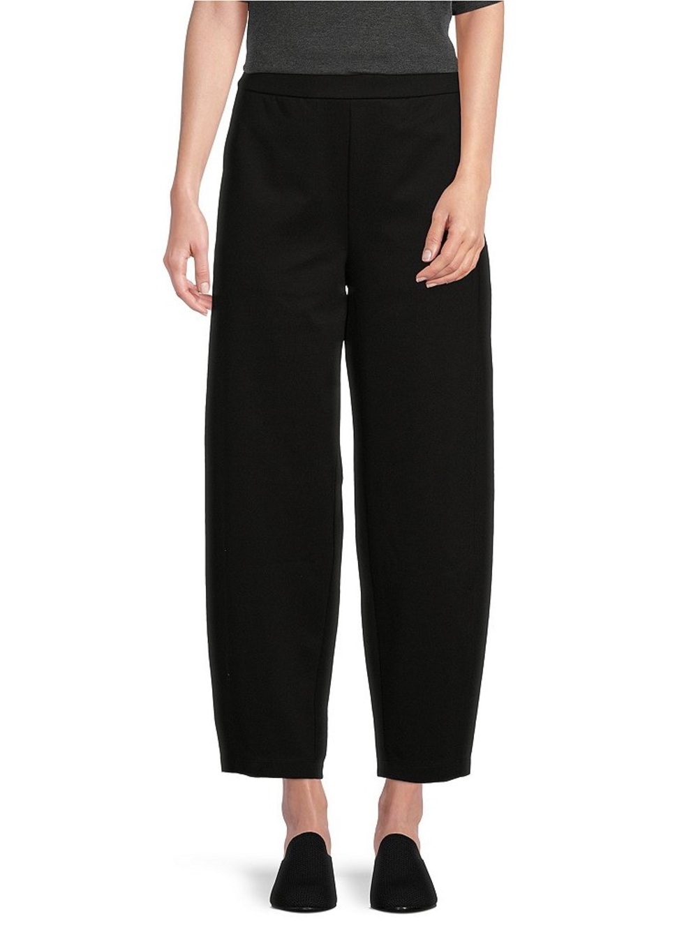 Eileen Fisher Tencel Lyocell Knit Jersey Stretch Pull-On Lantern Ankle Pant SP